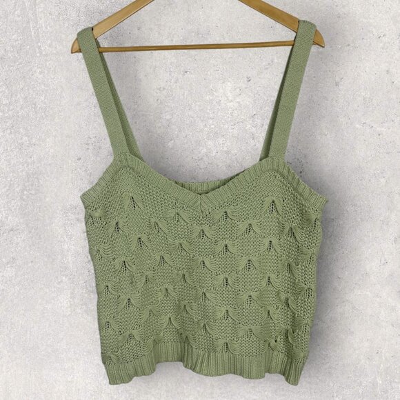 ASTR The Label Sweater Tank Pale Green Women's Size XL Knit Style AT16542 Top - Picture 2 of 11